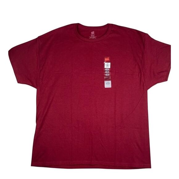 Hanes ComfortSoft Heavyweight Unisex T-Shirt – Red Crew Neck, Size XL, NWT - Picture 2 of 6